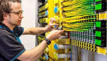 Collega aan het werk