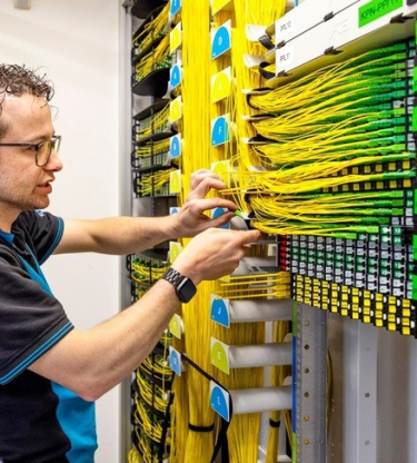Collega aan het werk