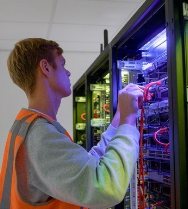 Collega aan het werk