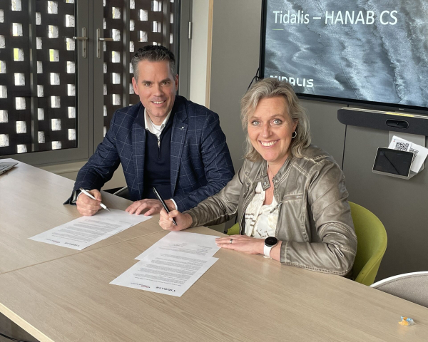 Ondertekening samenwerking Tidalis
