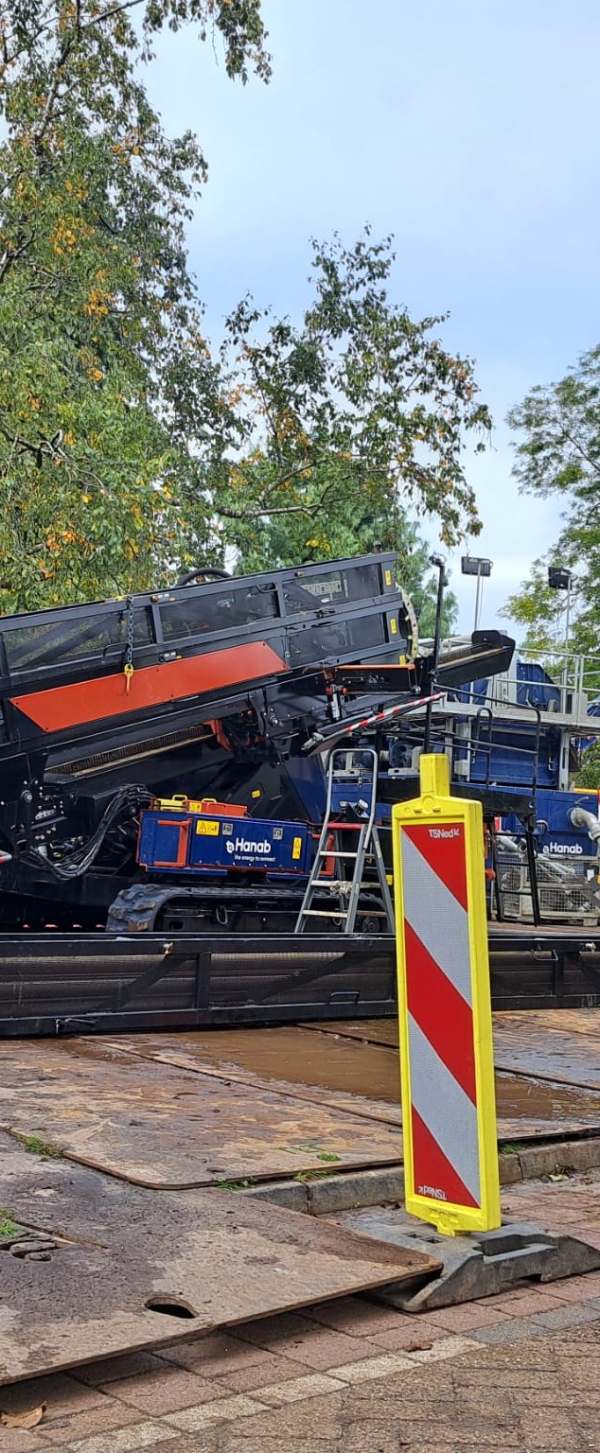 Hanab materieel op het project