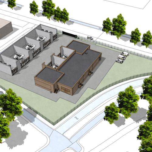 Indicatieve illustratie van het toekomstige HS station in Krimpen aan den IJssel