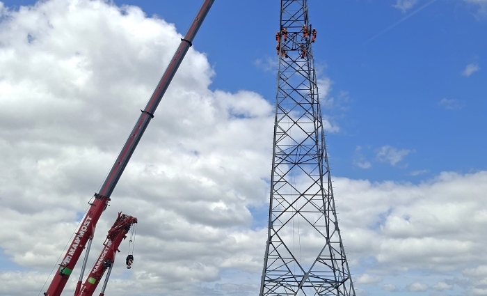 Opbouwen mast