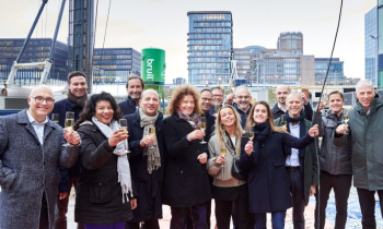 Champagne moment opening The CubeHouse