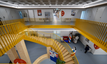 Bovenaanzicht vanaf de trap