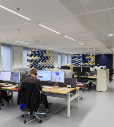 Kantoortuin in Stadskantoor Level uit Leiden