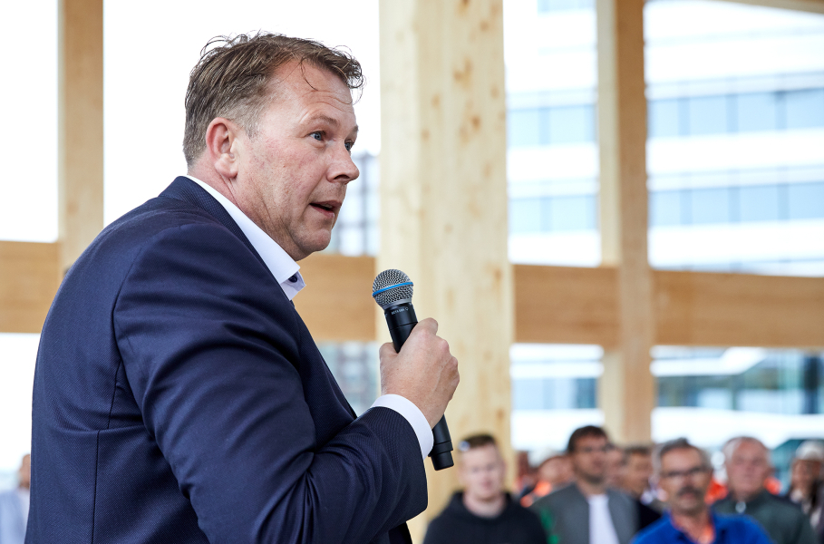 Viering hoogste punt CubeHouse