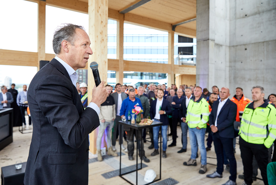 Viering Hoogste punt CubeHouse