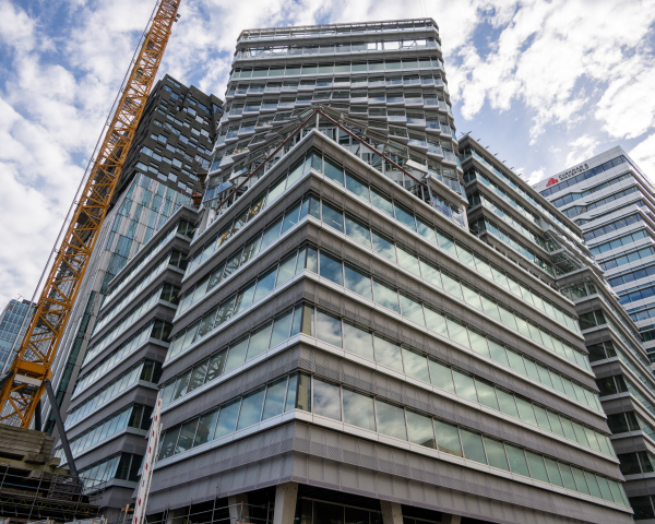 CubeHouse in aanbouw vooraanzicht