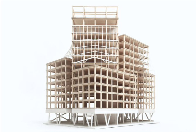 The Cubehouse - Amsterdam - hybride houtgebouw