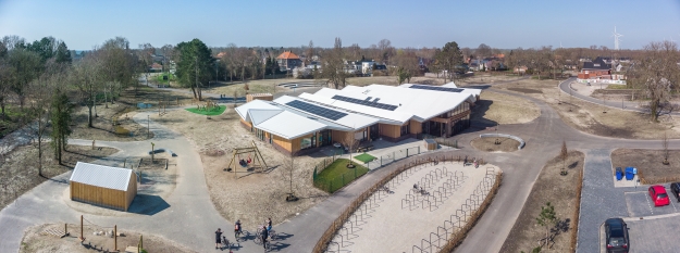 Bovenaanzicht Kindcentrum Wagenborgen
