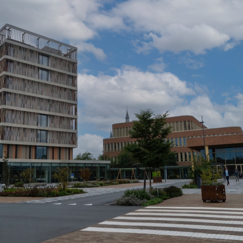 Aanzicht van het Laurentius Ziekenhuis, waar Hanab Installation Technology werkt aan de elektrotechnische installaties.