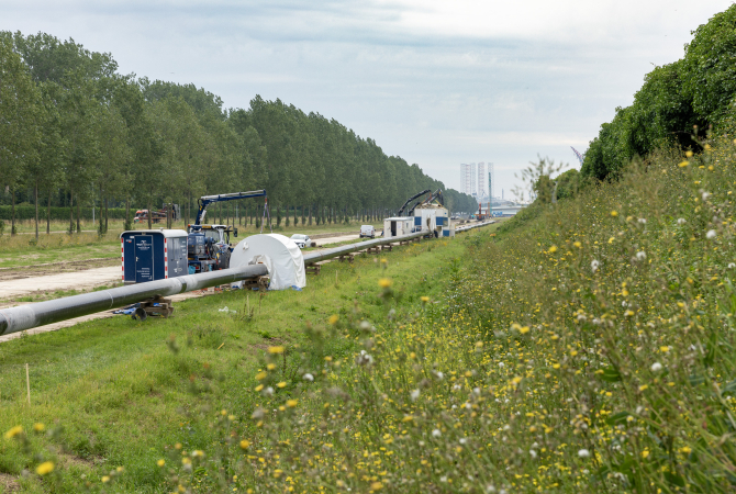 waterstofleiding rotterdam