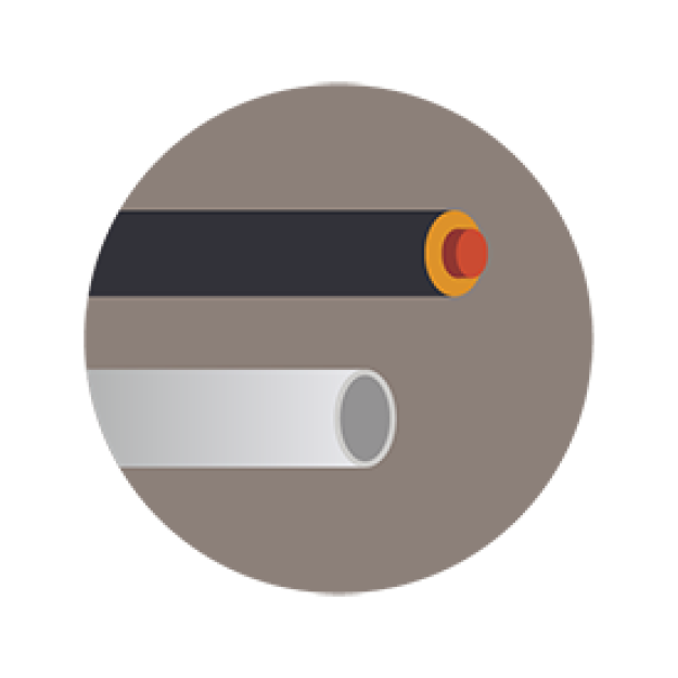 Pictogram ondergrondse transportleidingen