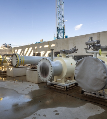 Warmteleiding pompstation