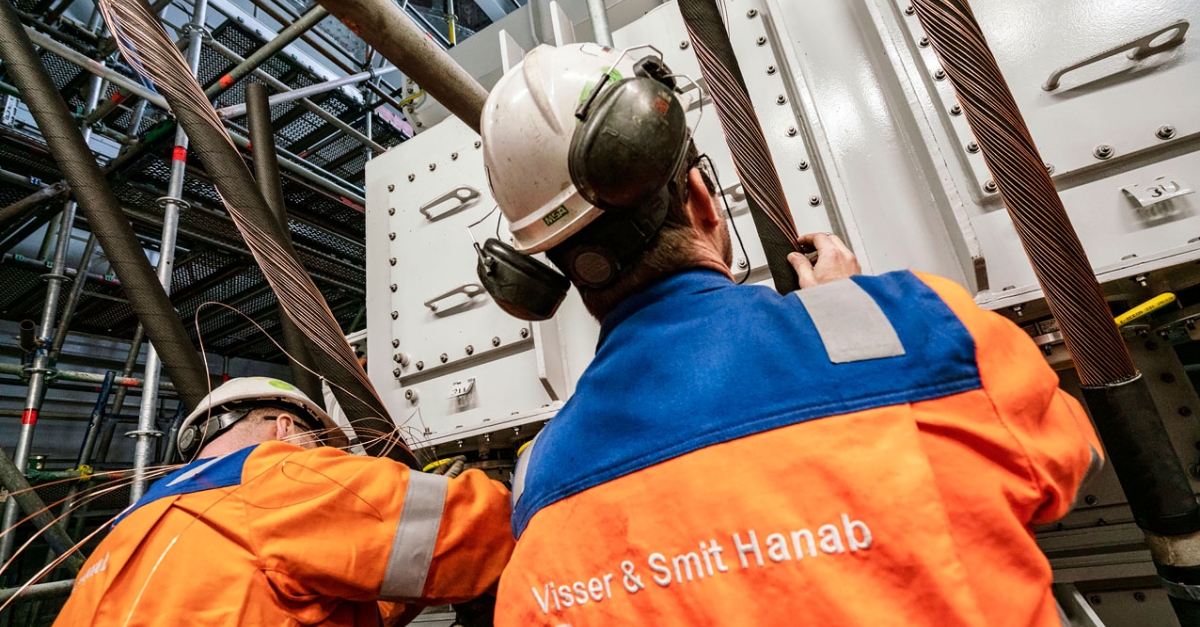 Hanab HV kabelmontage offshore Substation bij HSM | Hanab Pipelines & Utilities