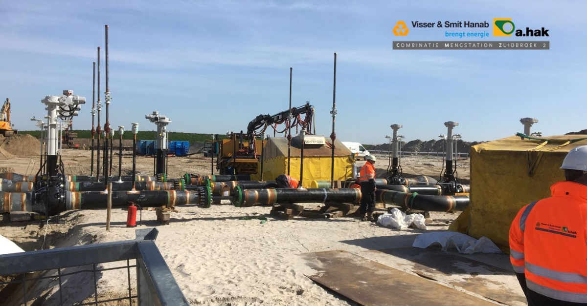 Constructie van Stikstof mengstation Zuidbroek | Hanab Pipelines ...