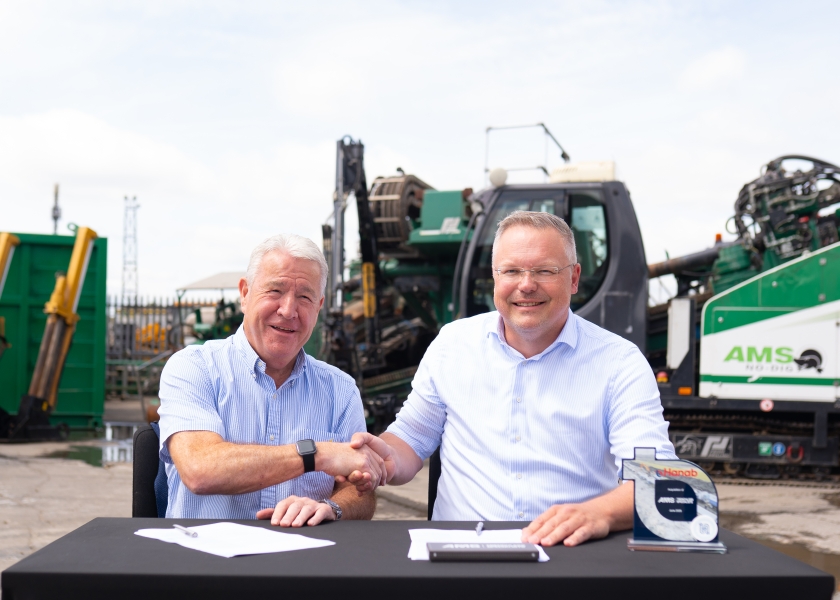 contract ondertekening AMS Trenchless Specialists