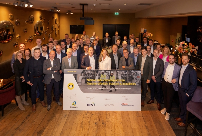 Groepsfoto raamcontract Gasunie