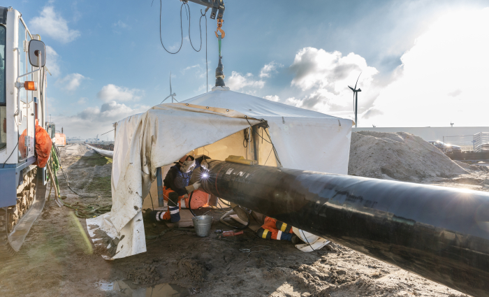 waterstofleiding Rotterdamse haven