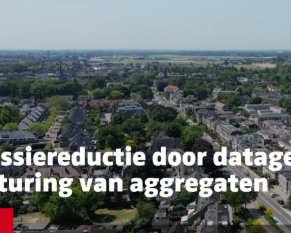Emissiereductie door datagedreven besturing van aggregaten